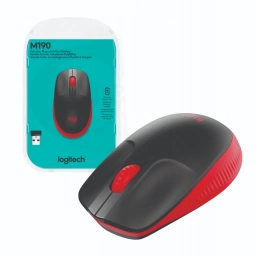 Mouse Logitech M190 inalmbrico rojo