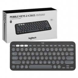 Teclado Logitech K380S Pebble Keys 2 bluetooth grafito